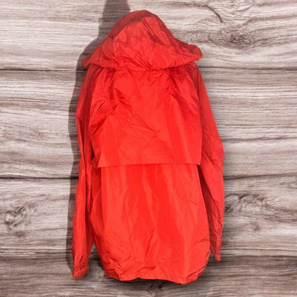Vintage 80s Woolrich Teton Red Full Zip Rain coat - perfect condition! Womens L - Picture 2 of 6